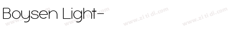 Boysen Light字体转换